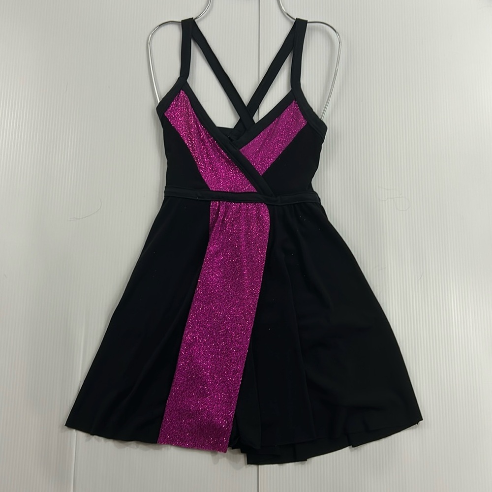 298.‎ Women’s Balera Black and Sparkling Pink dance outfit (SA)